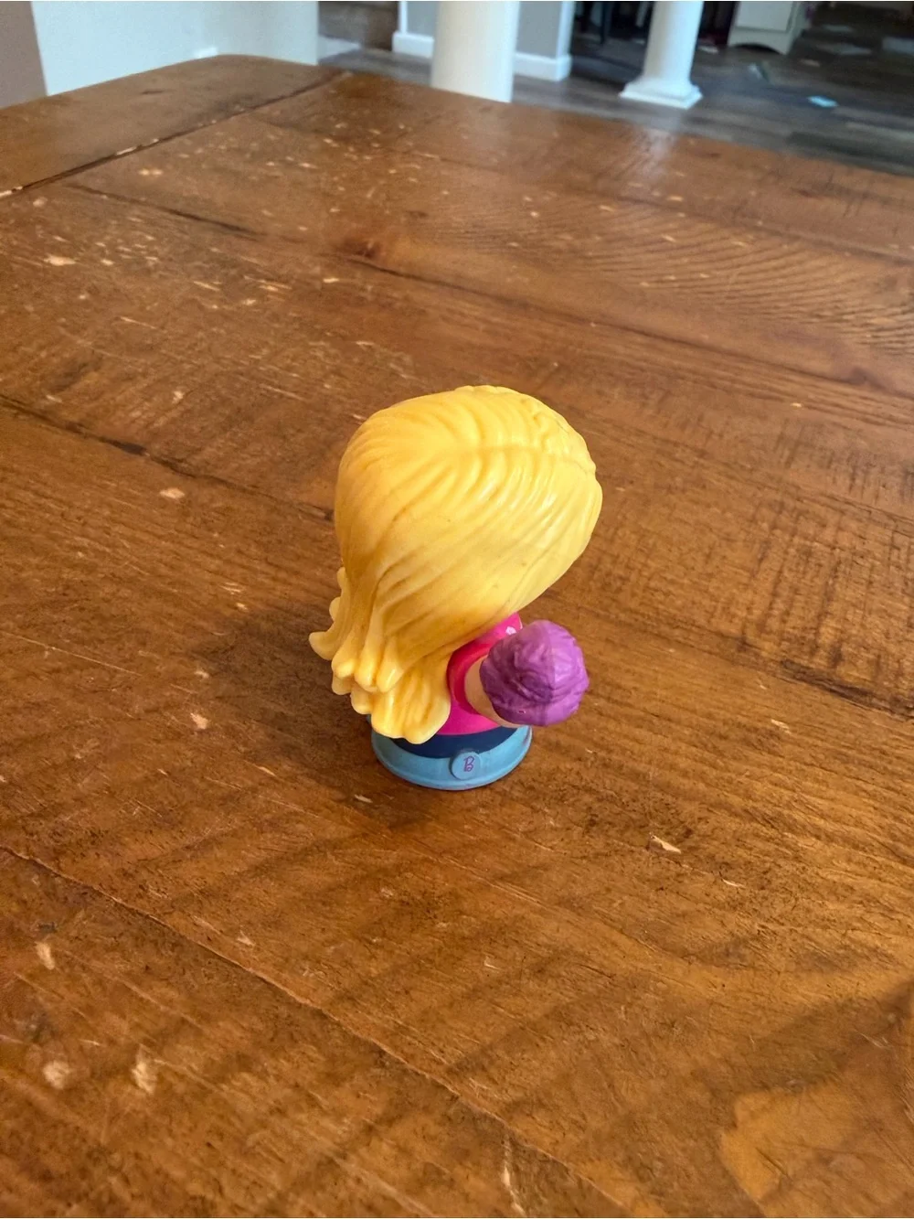 Fisher Price Little People Barbie with ice cream cone as is